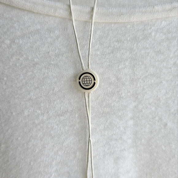 Max Studio Linen Sleevless Top Blouse Elastic Bottom Ivory size L - Picture 4 of 6